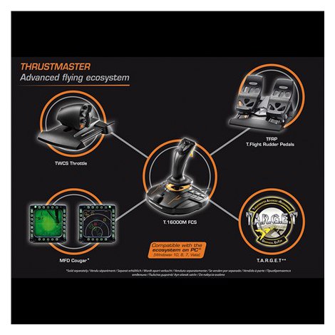 Thrustmaster | Joystick T 16000M Flight Pack | Black - 2